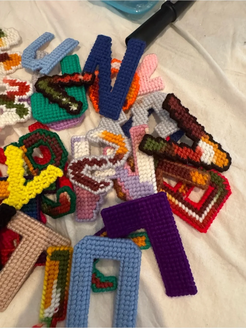Handmade Colorful Crochet Alphabet Letters - Kids Toys
